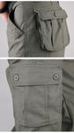 FALIZA Men's Cargo Pants Multi Pockets Military Style Tactical Pants Cotton Men's Outwear Straight Casual Trousers for Men CK102
