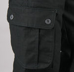 FALIZA Men's Cargo Pants Multi Pockets Military Style Tactical Pants Cotton Men's Outwear Straight Casual Trousers for Men CK102