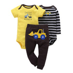 baby boy girl clothes cartoon set long sleeve o-neck bodysuit+pants newborn clothing unisex new born costume cotton 2020