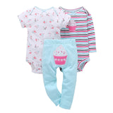 baby boy girl clothes cartoon set long sleeve o-neck bodysuit+pants newborn clothing unisex new born costume cotton 2020