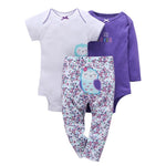 baby boy girl clothes cartoon set long sleeve o-neck bodysuit+pants newborn clothing unisex new born costume cotton 2020