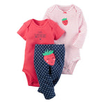 baby boy girl clothes cartoon set long sleeve o-neck bodysuit+pants newborn clothing unisex new born costume cotton 2020