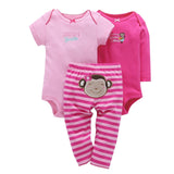 baby boy girl clothes cartoon set long sleeve o-neck bodysuit+pants newborn clothing unisex new born costume cotton 2020