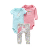 baby boy girl clothes cartoon set long sleeve o-neck bodysuit+pants newborn clothing unisex new born costume cotton 2020