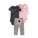 baby boy girl clothes cartoon set long sleeve o-neck bodysuit+pants newborn clothing unisex new born costume cotton 2020