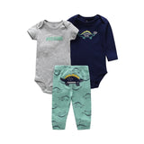 baby boy girl clothes cartoon set long sleeve o-neck bodysuit+pants newborn clothing unisex new born costume cotton 2020