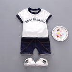 Boys Clothing Sets Summer Baby Boys Clothes Suit Gentleman Style Wedding Shirt +Pants 2pcs Clothes for Boys Summer Set