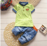 Boys Clothing Sets Summer Baby Boys Clothes Suit Gentleman Style Wedding Shirt +Pants 2pcs Clothes for Boys Summer Set