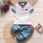 Boys Clothing Sets Summer Baby Boys Clothes Suit Gentleman Style Wedding Shirt +Pants 2pcs Clothes for Boys Summer Set