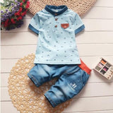 Boys Clothing Sets Summer Baby Boys Clothes Suit Gentleman Style Wedding Shirt +Pants 2pcs Clothes for Boys Summer Set