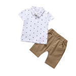 Boys Clothing Sets Summer Baby Boys Clothes Suit Gentleman Style Wedding Shirt +Pants 2pcs Clothes for Boys Summer Set