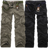 2020High Quality Men's Cargo Pants Casual Loose Multi Pocket Military Pants Long Trousers for Men Camo Joggers Plus Size 28-40