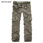 2020High Quality Men's Cargo Pants Casual Loose Multi Pocket Military Pants Long Trousers for Men Camo Joggers Plus Size 28-40