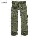 2020High Quality Men's Cargo Pants Casual Loose Multi Pocket Military Pants Long Trousers for Men Camo Joggers Plus Size 28-40