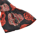 Sale Women Fashion Skull Printed Chiffon Kimono Coat Female 2020 Summer Casual Flare Sleeve Chiffon Cardigan Lady Daily Wear D30