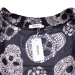 Sale Women Fashion Skull Printed Chiffon Kimono Coat Female 2020 Summer Casual Flare Sleeve Chiffon Cardigan Lady Daily Wear D30