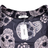Sale Women Fashion Skull Printed Chiffon Kimono Coat Female 2020 Summer Casual Flare Sleeve Chiffon Cardigan Lady Daily Wear D30