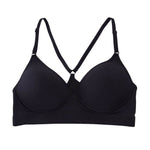 Women PusY Up Bra Underwear Crossing Strap Back Intimates Underwire Solid 3/4 Cup B C D Soft Bra CYarming Sexy Bras Y5