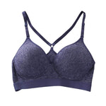 Women PusY Up Bra Underwear Crossing Strap Back Intimates Underwire Solid 3/4 Cup B C D Soft Bra CYarming Sexy Bras Y5