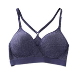 Women PusY Up Bra Underwear Crossing Strap Back Intimates Underwire Solid 3/4 Cup B C D Soft Bra CYarming Sexy Bras Y5