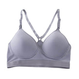 Women PusY Up Bra Underwear Crossing Strap Back Intimates Underwire Solid 3/4 Cup B C D Soft Bra CYarming Sexy Bras Y5