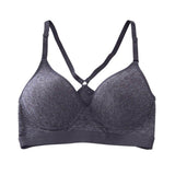 Women PusY Up Bra Underwear Crossing Strap Back Intimates Underwire Solid 3/4 Cup B C D Soft Bra CYarming Sexy Bras Y5